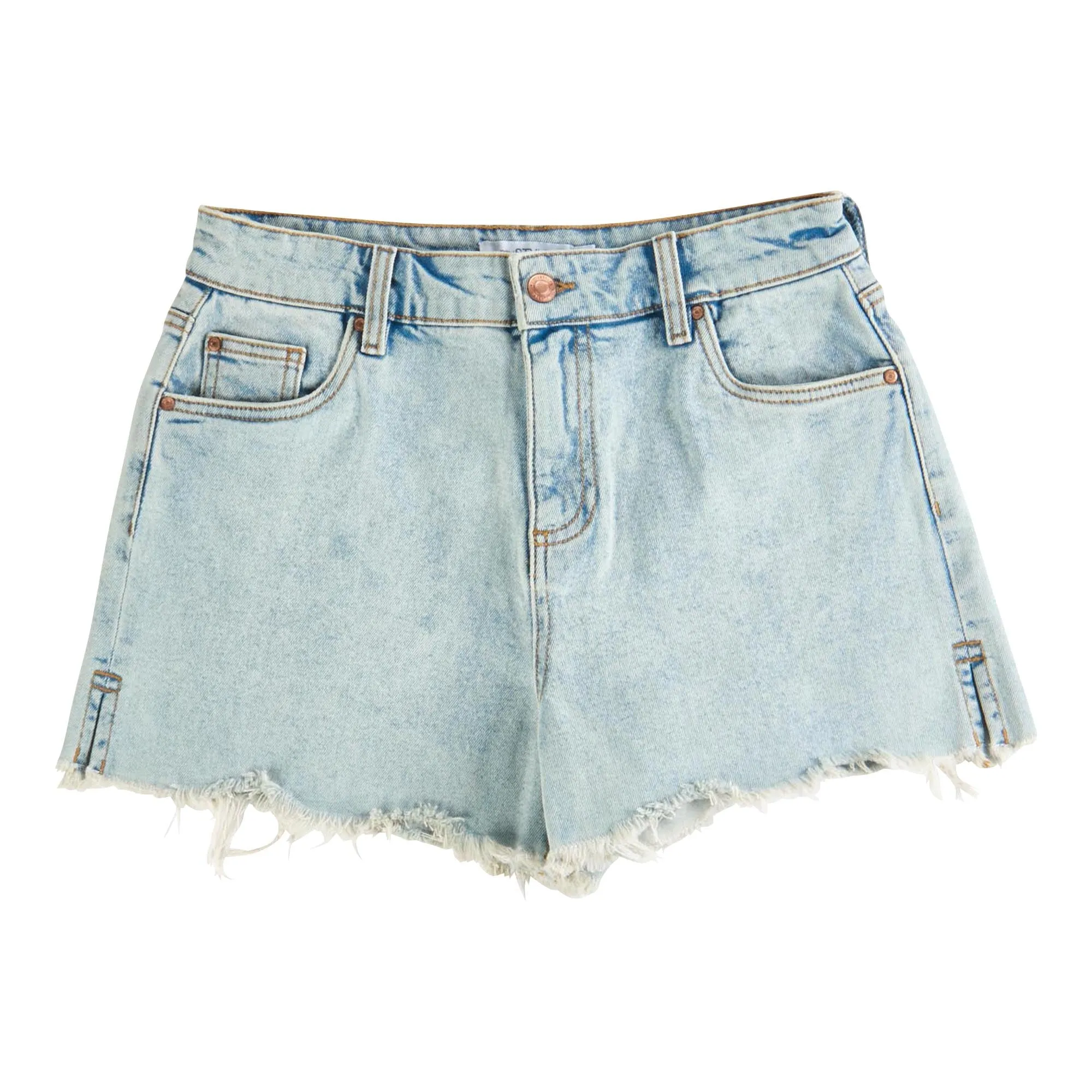 mySTYLE Women's Frayed Hem Denim Shorts with Zip-Fly and Button Closure sold by Giant Tiger product image thumbnail 2