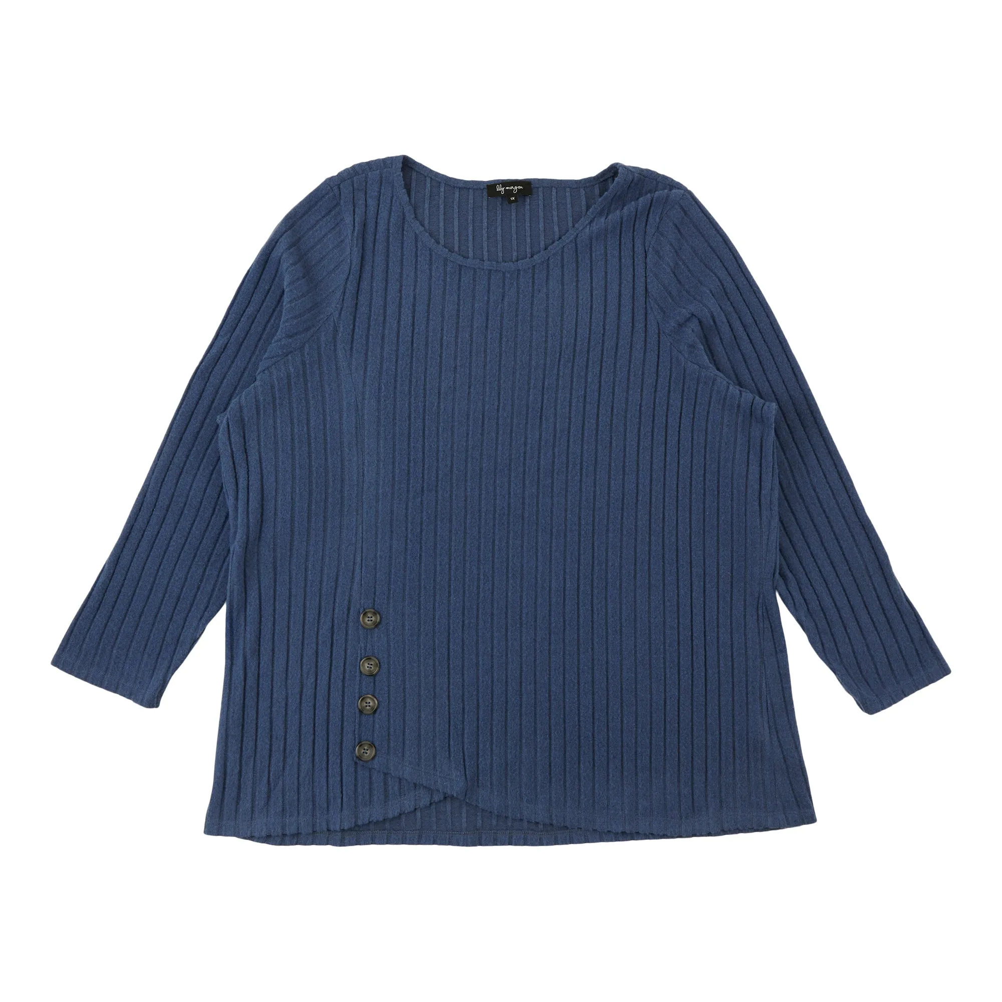 lily morgan Women's Plus Side Button Detail Top sold by Giant Tiger product image thumbnail 4