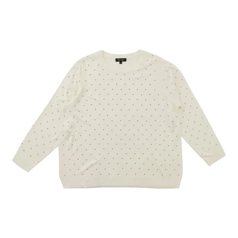 lily morgan Women's Plus Studded Sweater sold by Giant Tiger