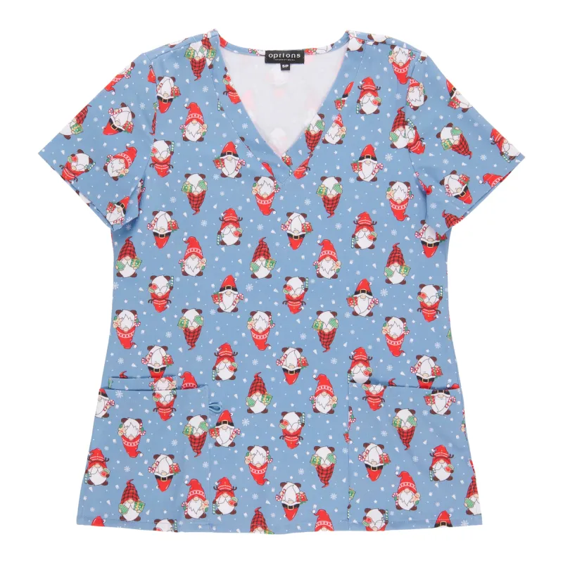 Options Women's Novelty V-Neck Scrub Top sold by Giant Tiger