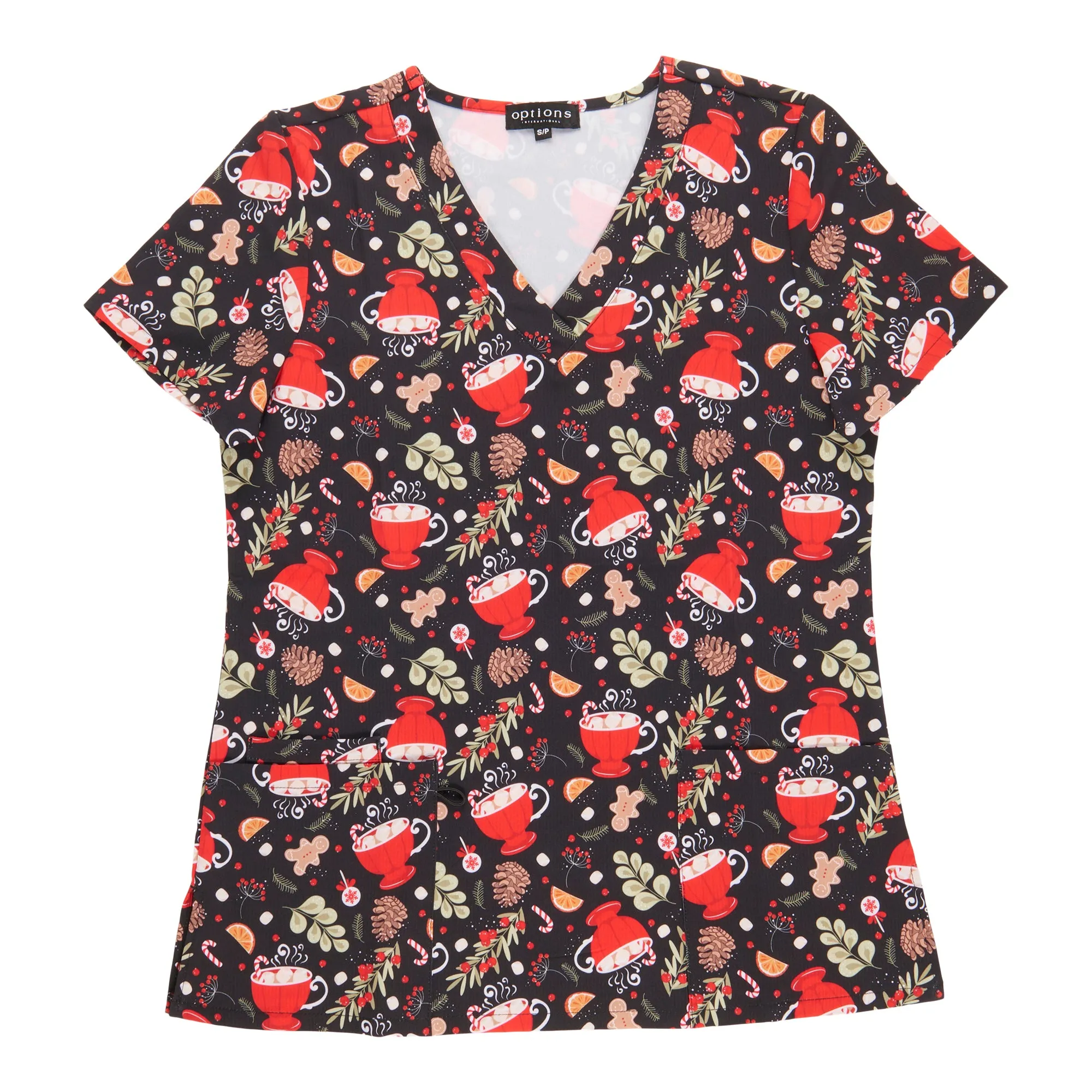 Options Women's Novelty V-Neck Scrub Top sold by Giant Tiger