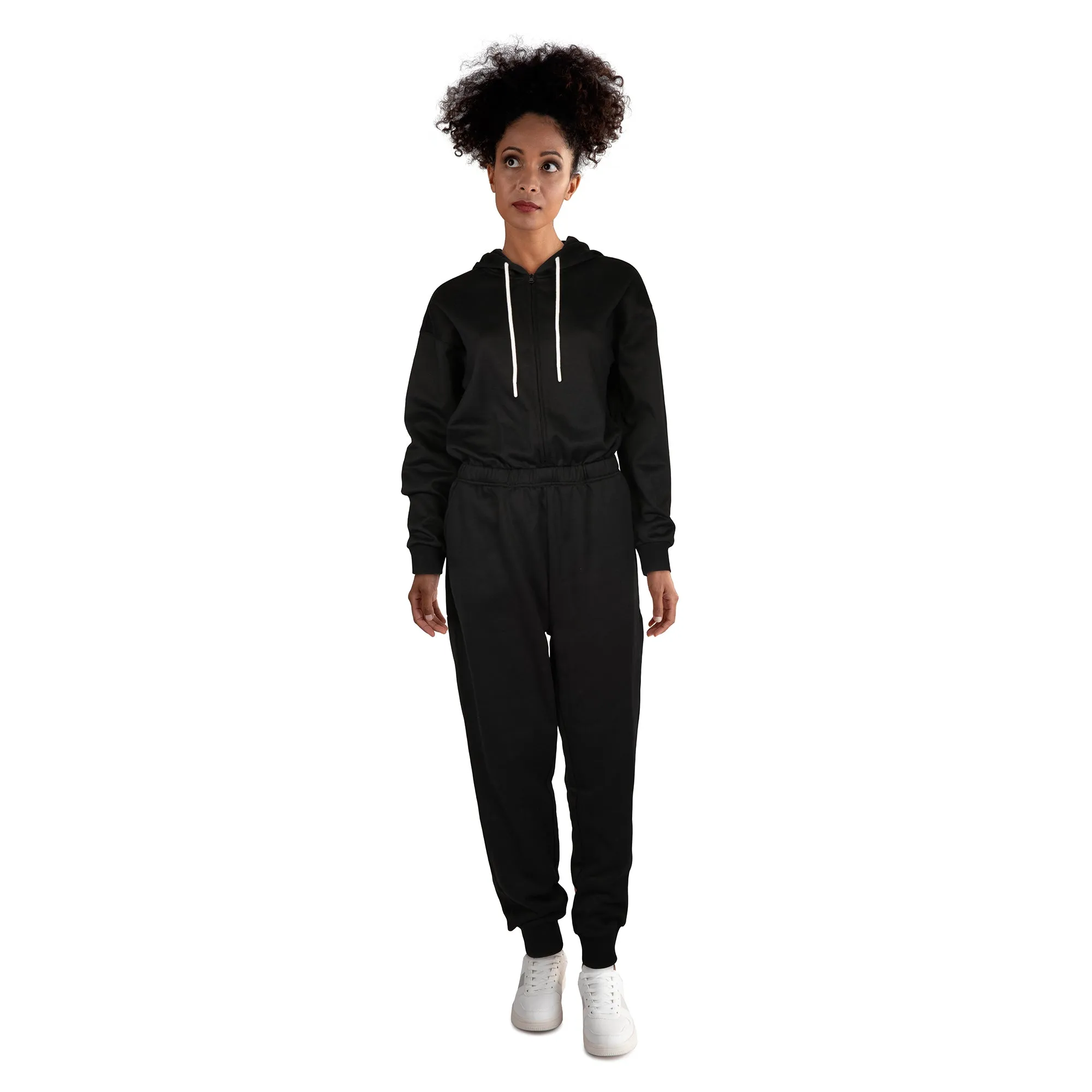 mySTYLE Women's Hooded Fleece Jumpsuit sold by Giant Tiger