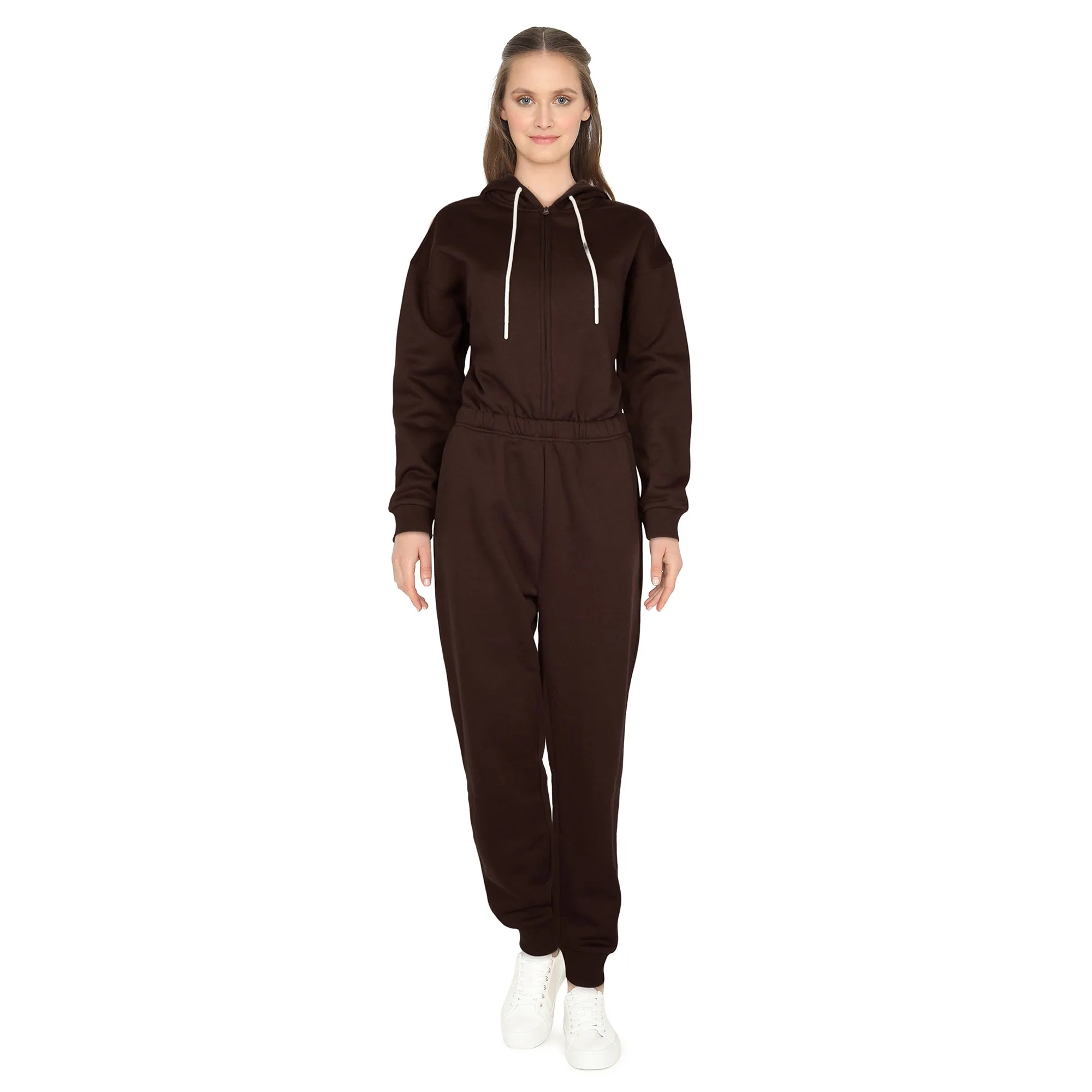 mySTYLE Women's Hooded Fleece Jumpsuit sold by Giant Tiger product image thumbnail 4