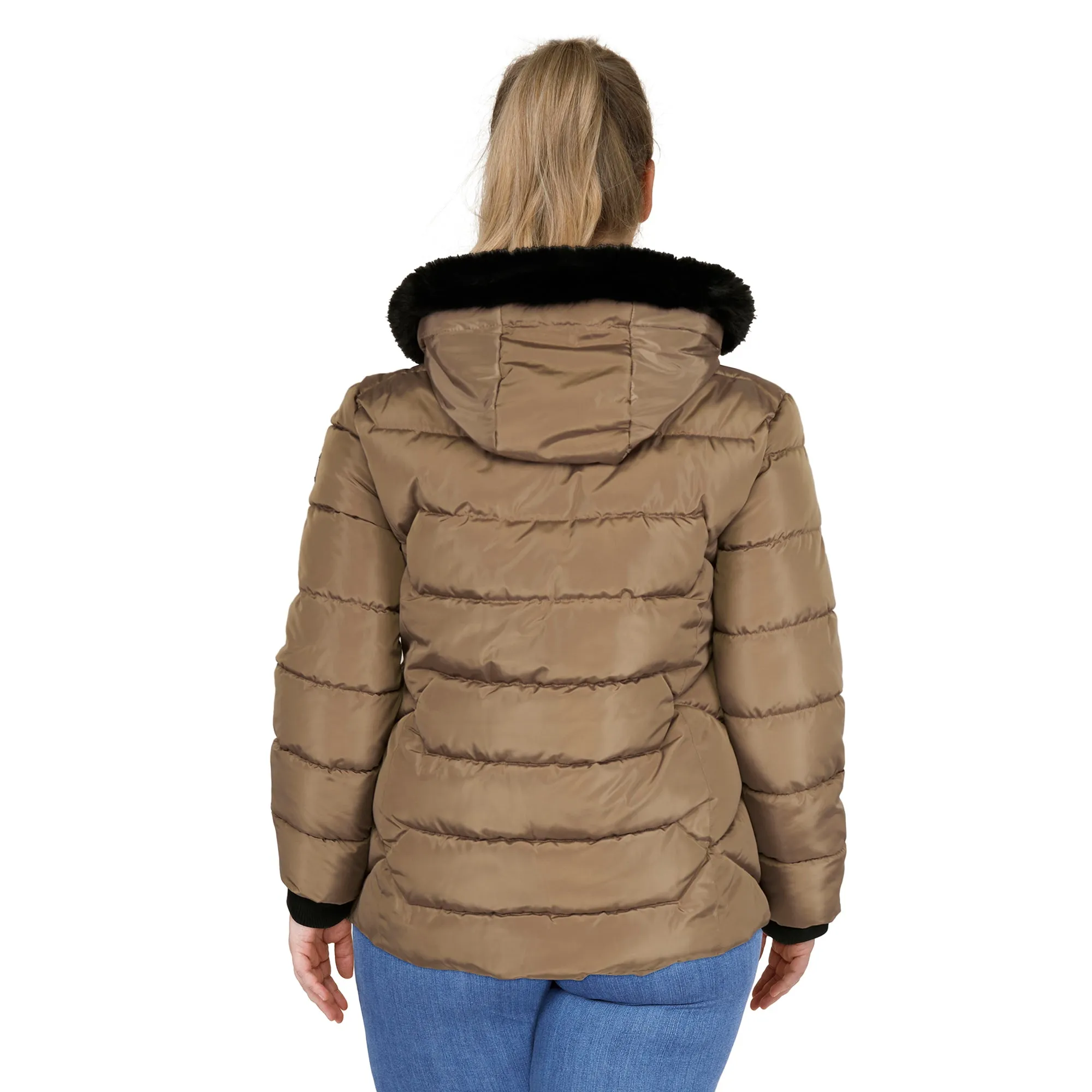 lily morgan Women's Plus Deluxe Quilted Short Parka, -30°C sold by Giant Tiger product image thumbnail 4