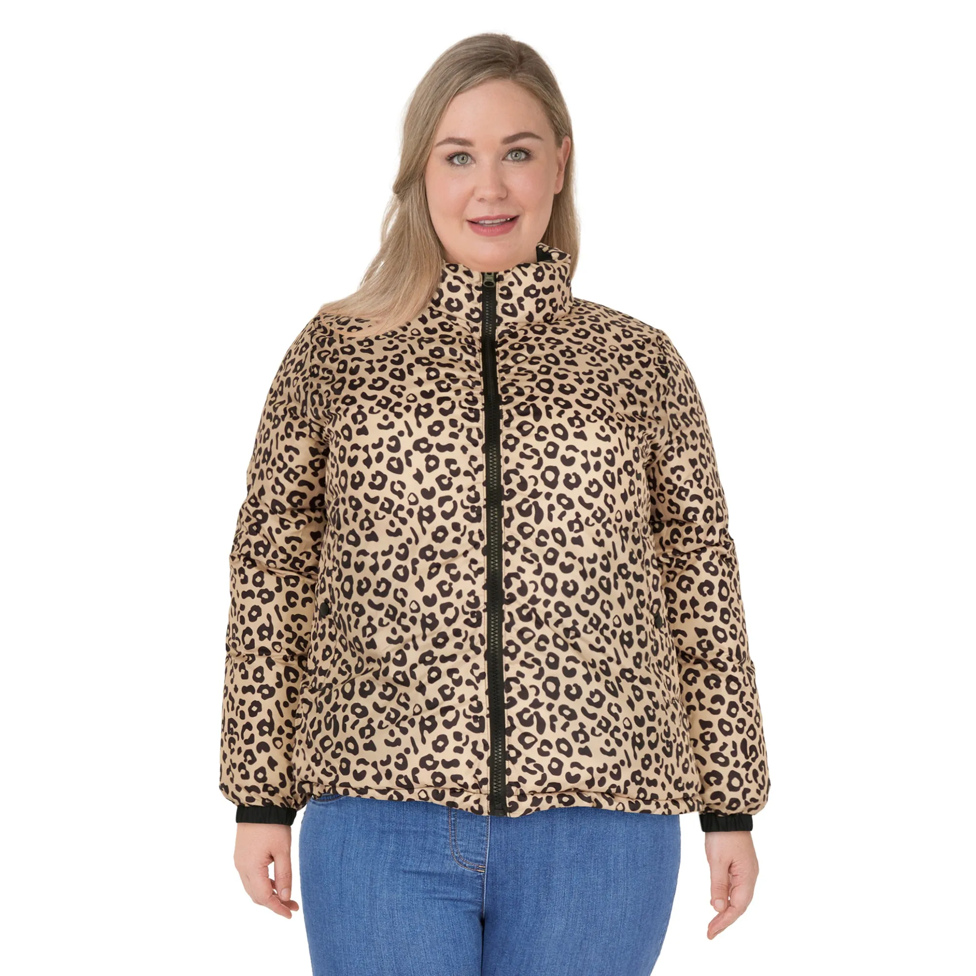 lily morgan Women's Plus Reversible Puffer Jacket sold by Giant Tiger