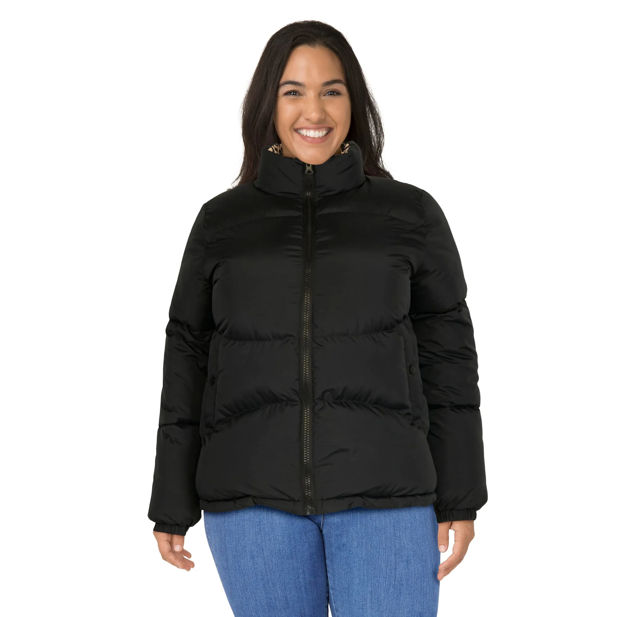 lily morgan Women's Plus Reversible Puffer Jacket sold by Giant Tiger product image thumbnail 2