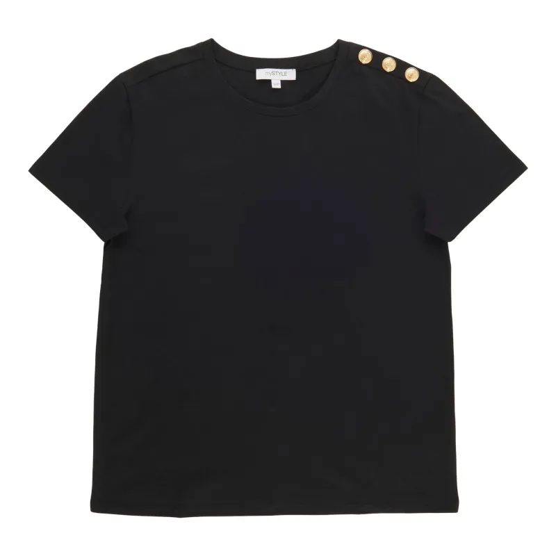 mySTYLE Women's Shoulder Button Tee sold by Giant Tiger