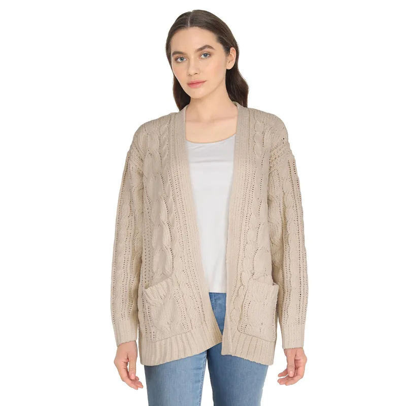 mySTYLE Women's Cable Chenille Cardigan sold by Giant Tiger