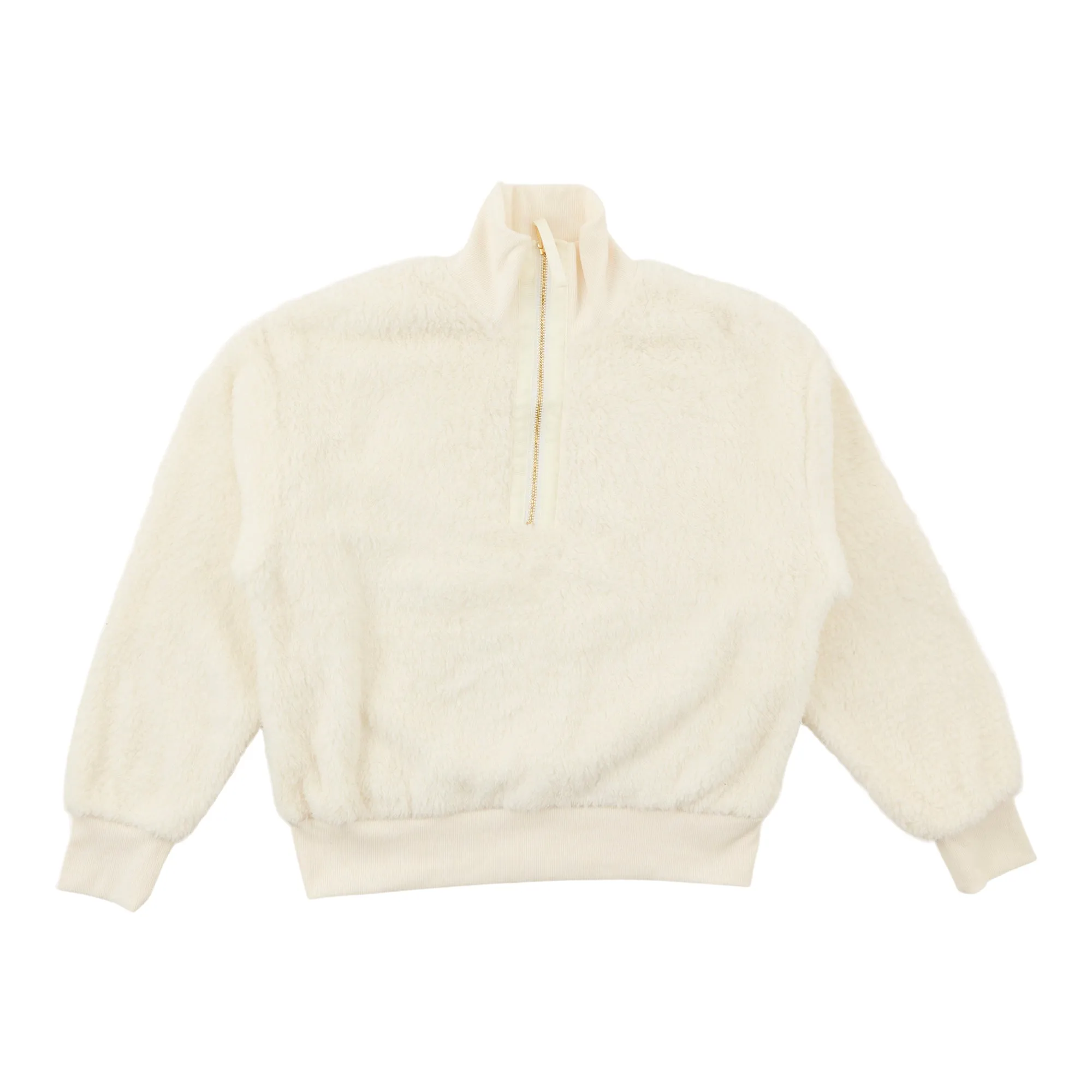 mySTYLE Women's Mock-Neck Quarter Zip Sherpa Sweatshirt sold by Giant Tiger