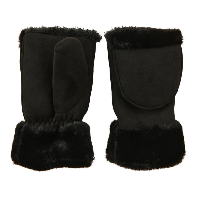 Women's Suede-Like Flip Mittens sold by Giant Tiger