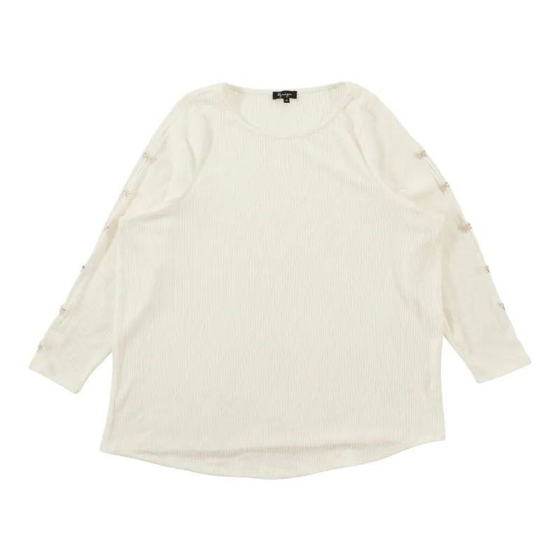 lily morgan Women's Plus Tie Front Top sold by Giant Tiger