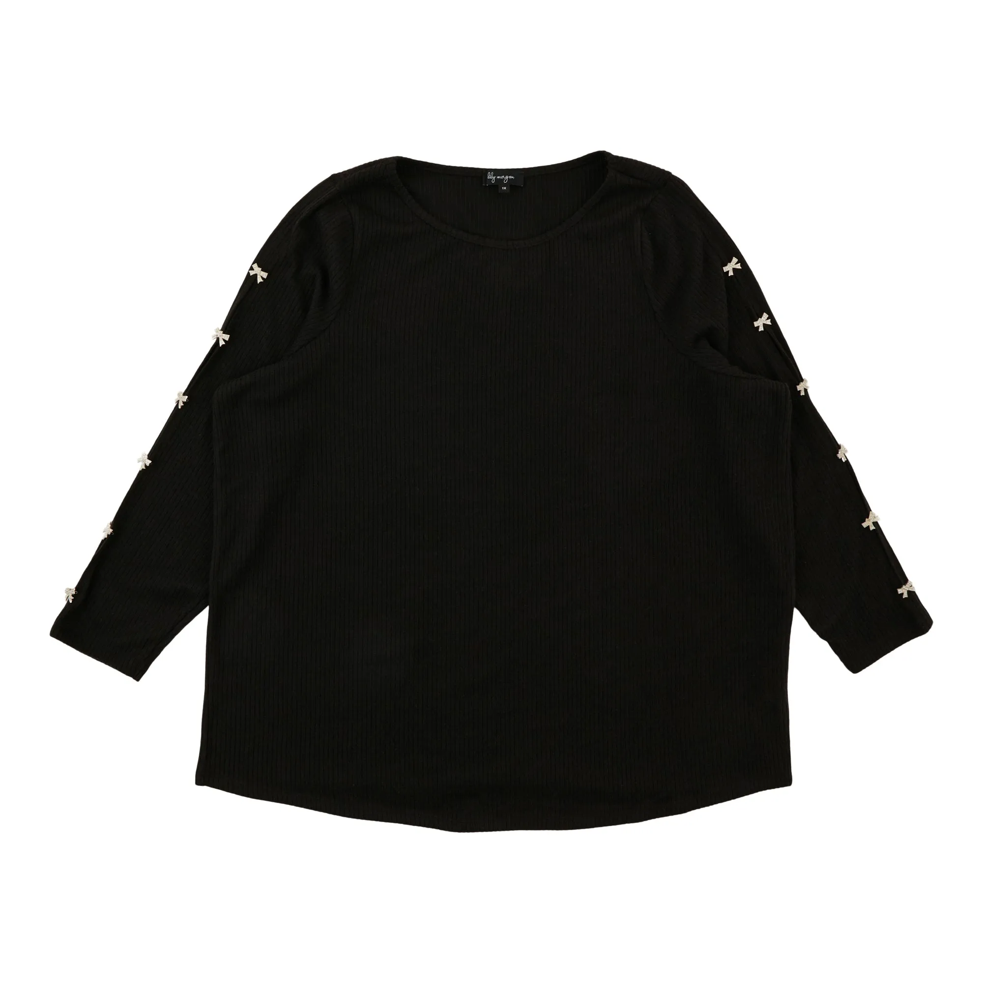 lily morgan Women's Plus Tie Front Top sold by Giant Tiger product image thumbnail 3