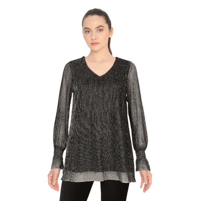 lily morgan Women's Shimmer Knit Top sold by Giant Tiger