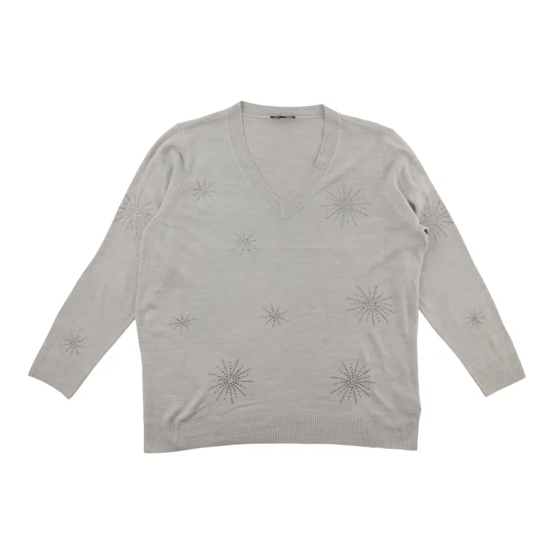 lily morgan Women's Plus Snowflake Pullover Sweater sold by Giant Tiger