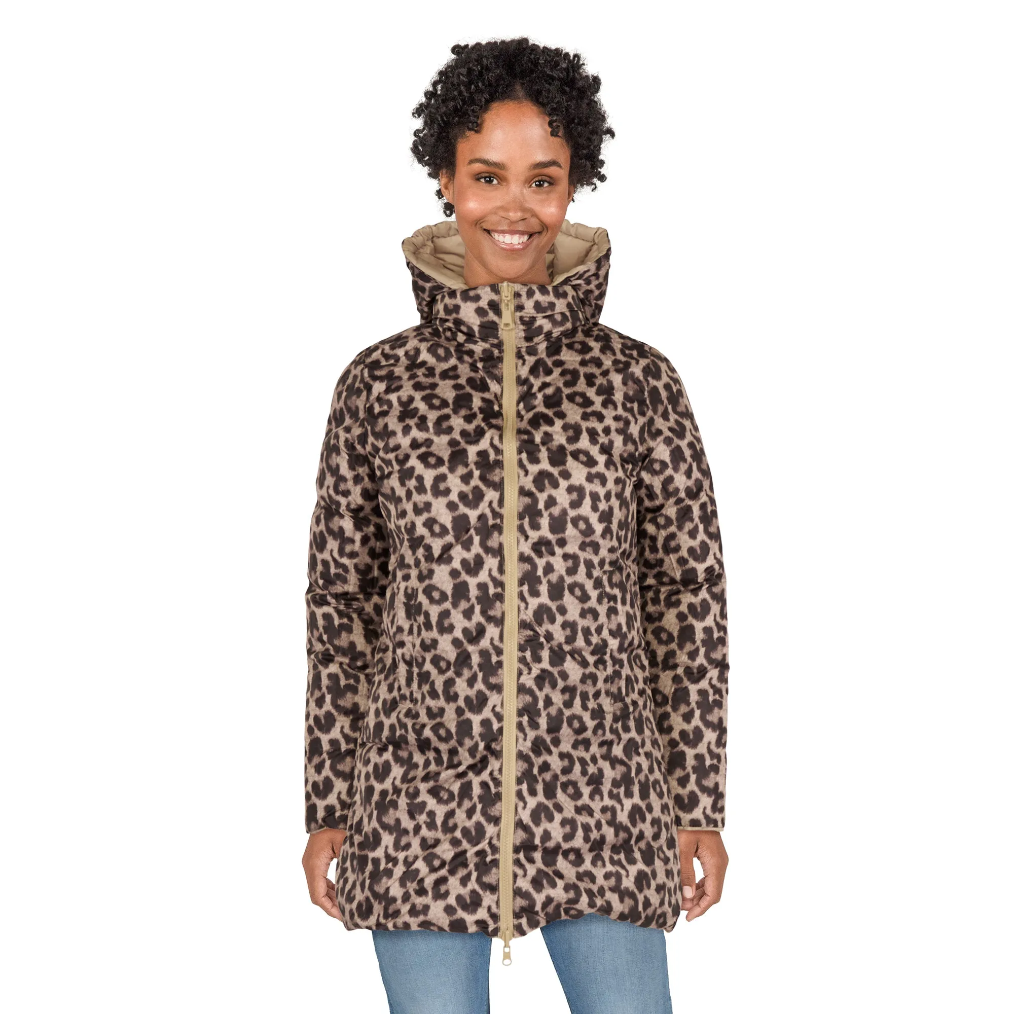 lily morgan Women's Reversible Long Puffer Jacket sold by Giant Tiger product image thumbnail 5
