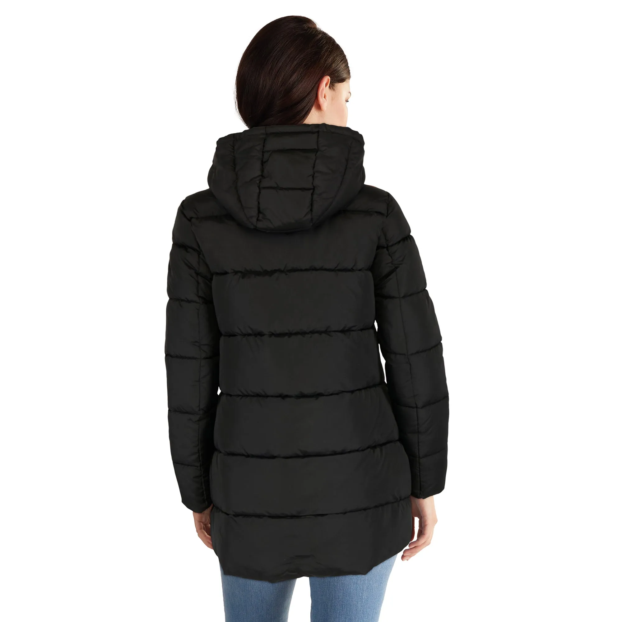 lily morgan Women's Reversible Long Puffer Jacket sold by Giant Tiger product image thumbnail 4