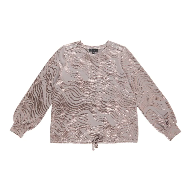 lily morgan Women's Top with Foil Details sold by Giant Tiger