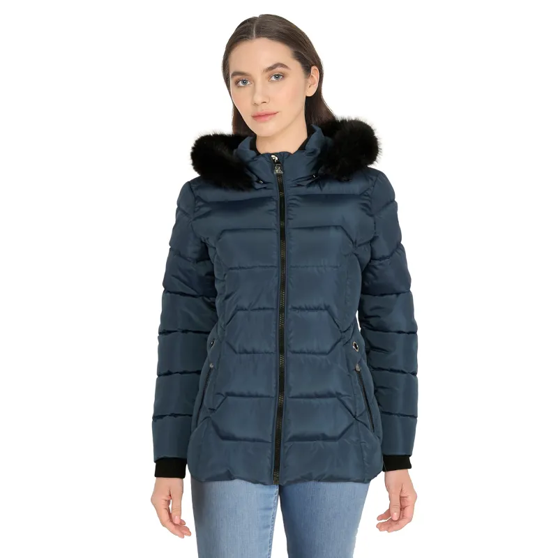 lily morgan Women's Deluxe Quilted Short Parka, -30°C sold by Giant Tiger