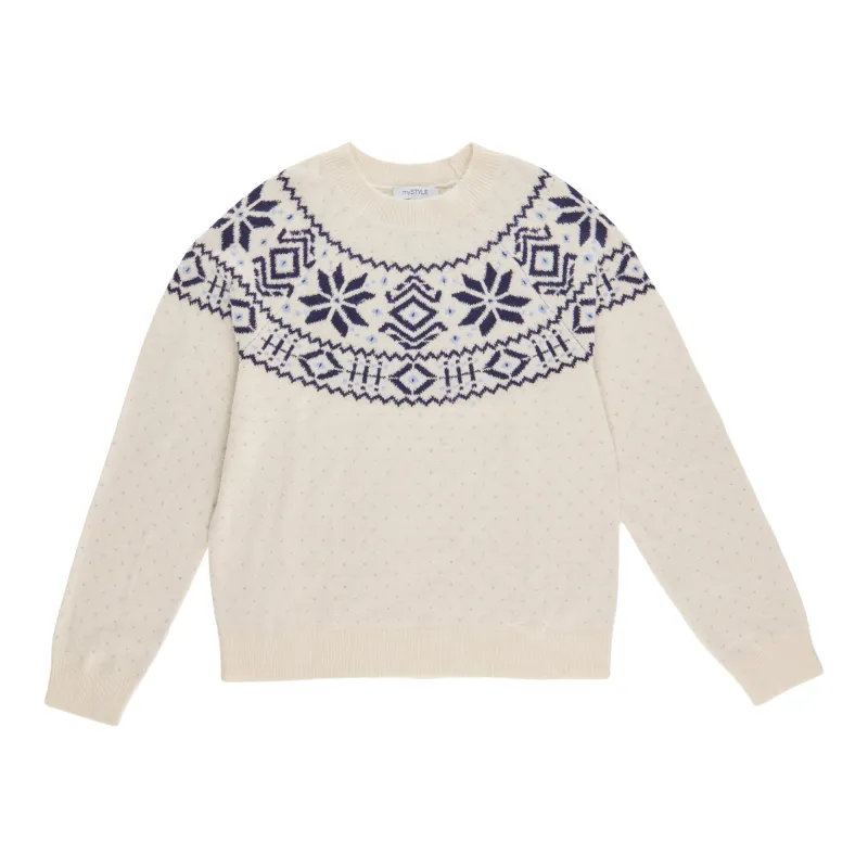mySTYLE Women's Fair Isle Crew Neck Sweater sold by Giant Tiger