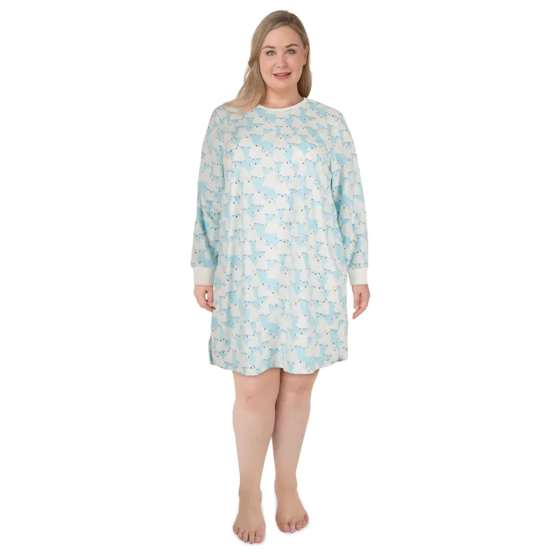 Women's Plus Micropolar Sleepshirt sold by Giant Tiger