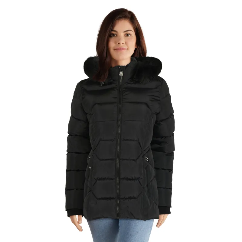 lily morgan Women's Deluxe Quilted Short Parka, -30°C sold by Giant Tiger