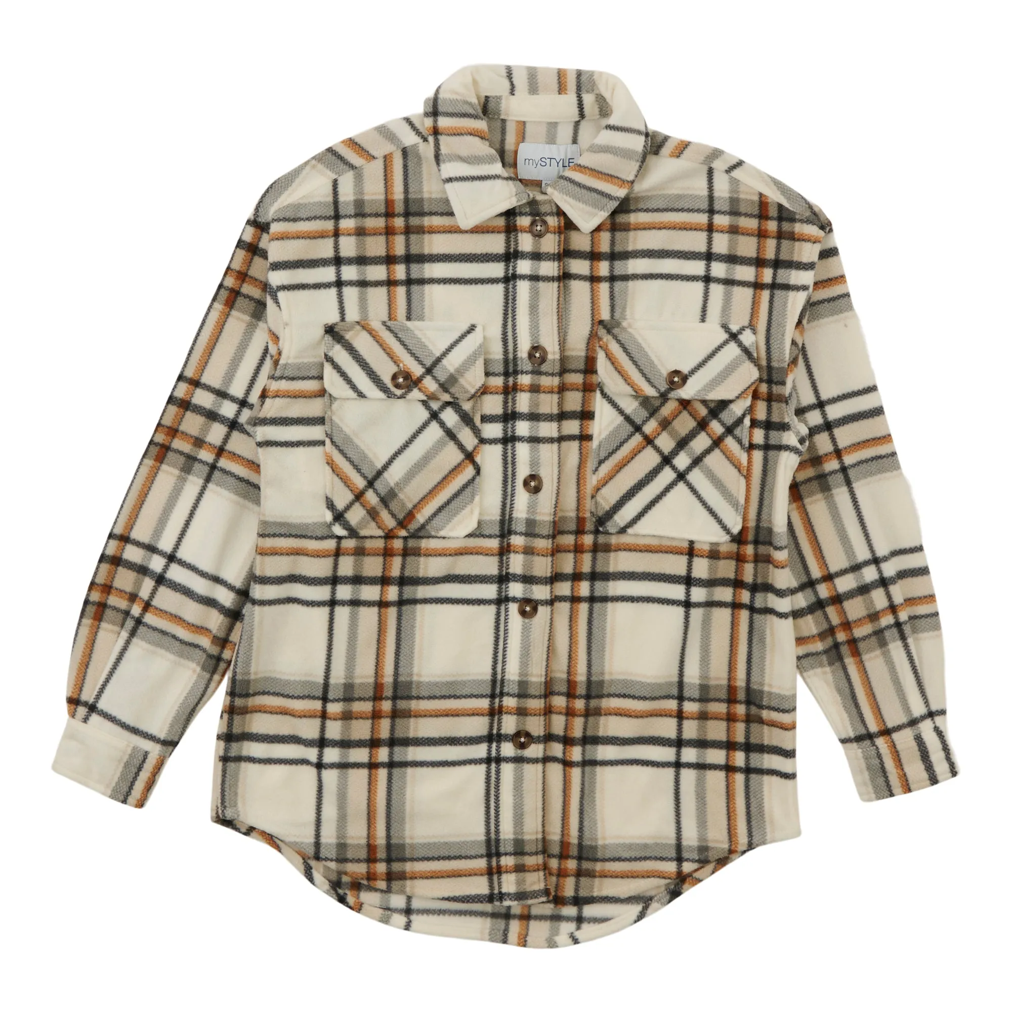 mySTYLE Women's Polar Fleece Shacket sold by Giant Tiger