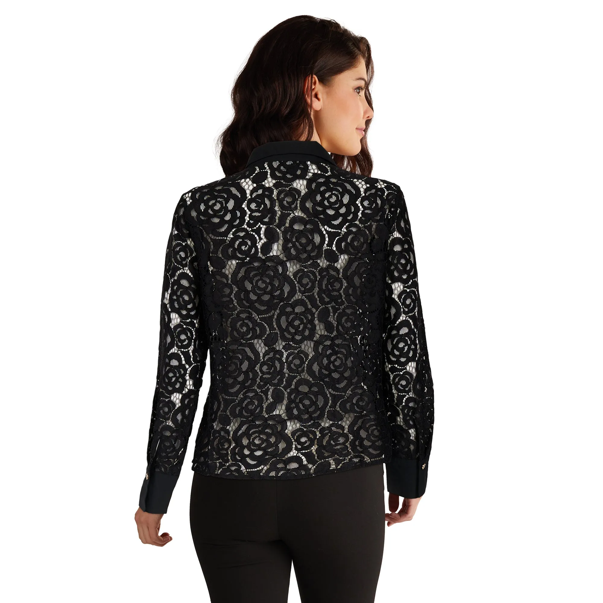 lily morgan Women's Long Sleeve Lace Blouse sold by Giant Tiger product image thumbnail 2