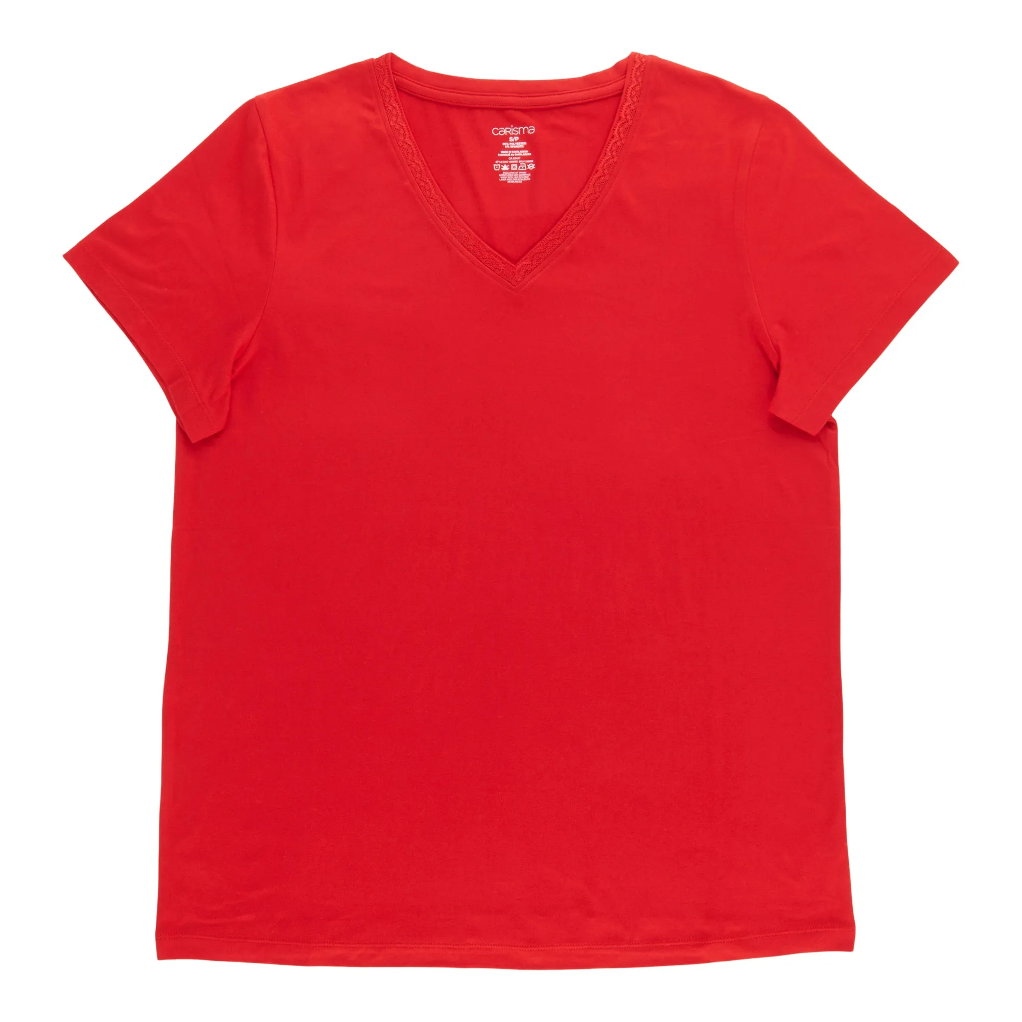Carisma Women's V-Neck Tee with Lace sold by Giant Tiger product image thumbnail 3