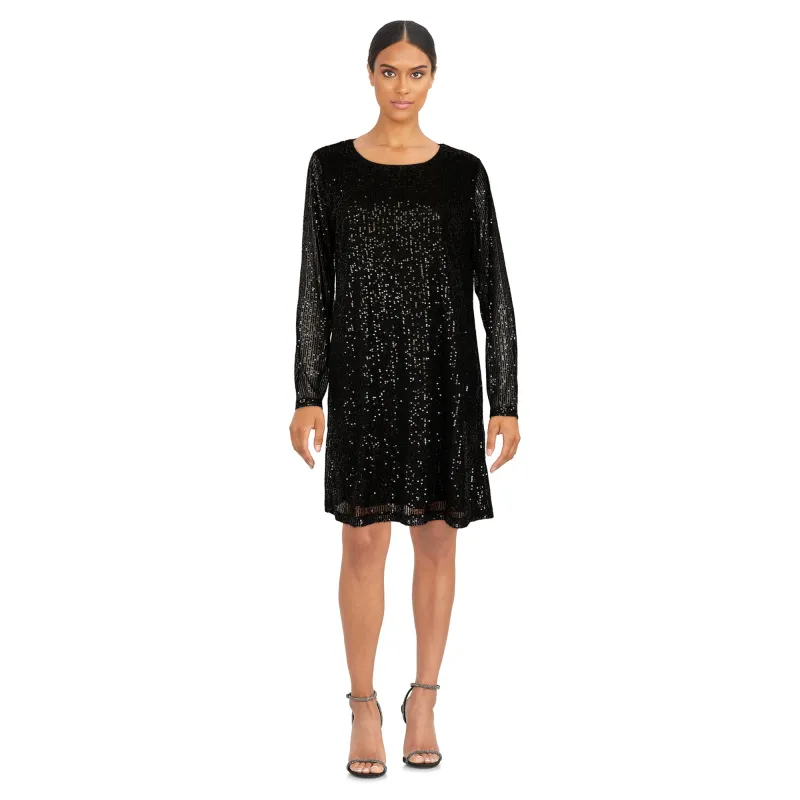 lily morgan Women's Long Sleeve Sequin Dress sold by Giant Tiger