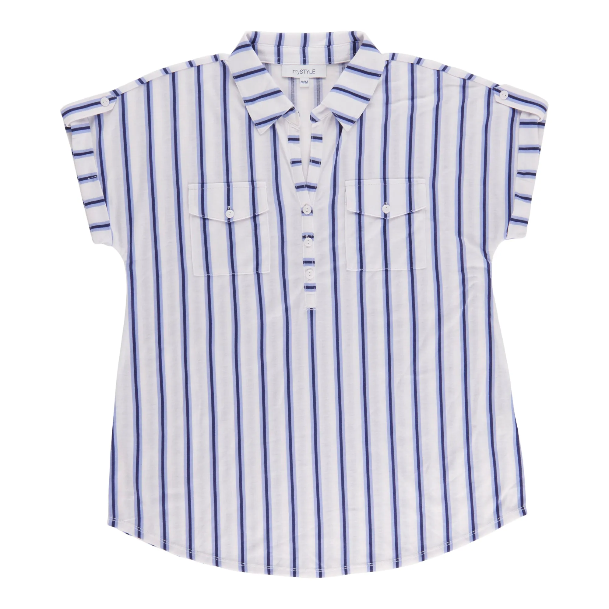 mySTYLE Women's Short Sleeve Collared Top sold by Giant Tiger product image thumbnail 3