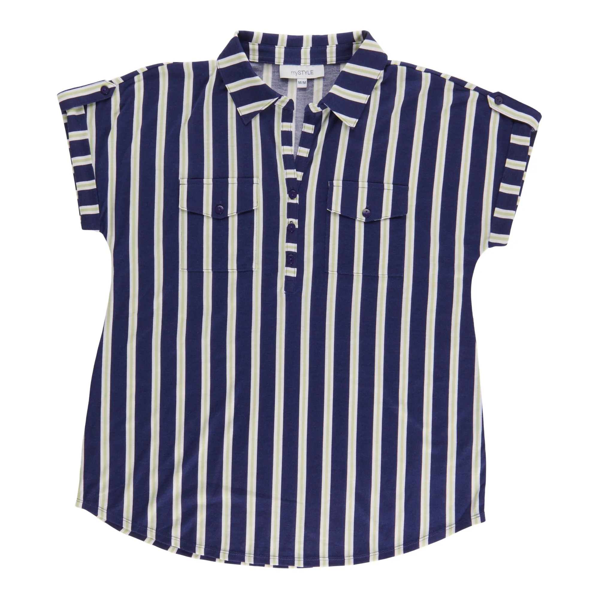 mySTYLE Women's Short Sleeve Collared Top sold by Giant Tiger product image thumbnail 2