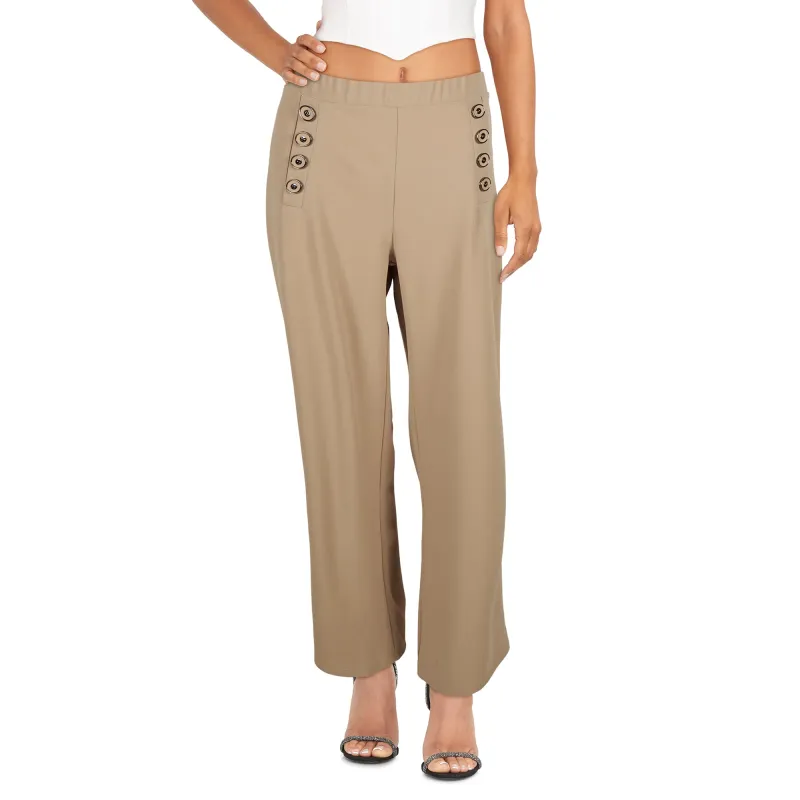 lily morgan Women's Crepe 8 Button Wide-Leg Pants sold by Giant Tiger