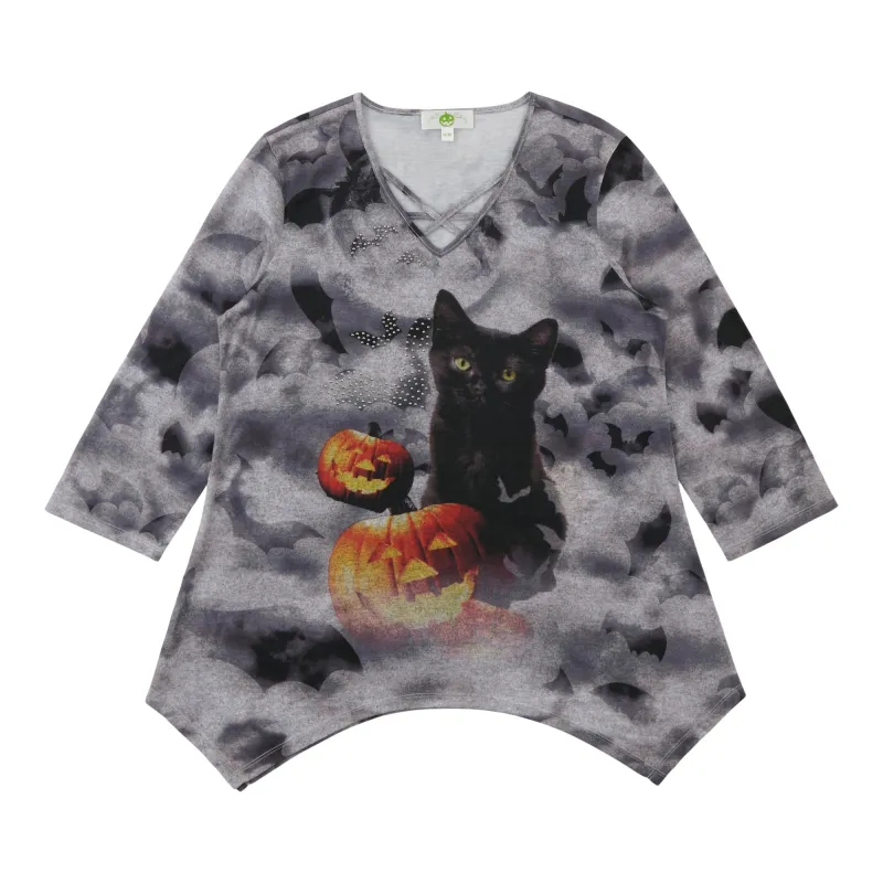 Women's Halloween Sharkbite Top sold by Giant Tiger