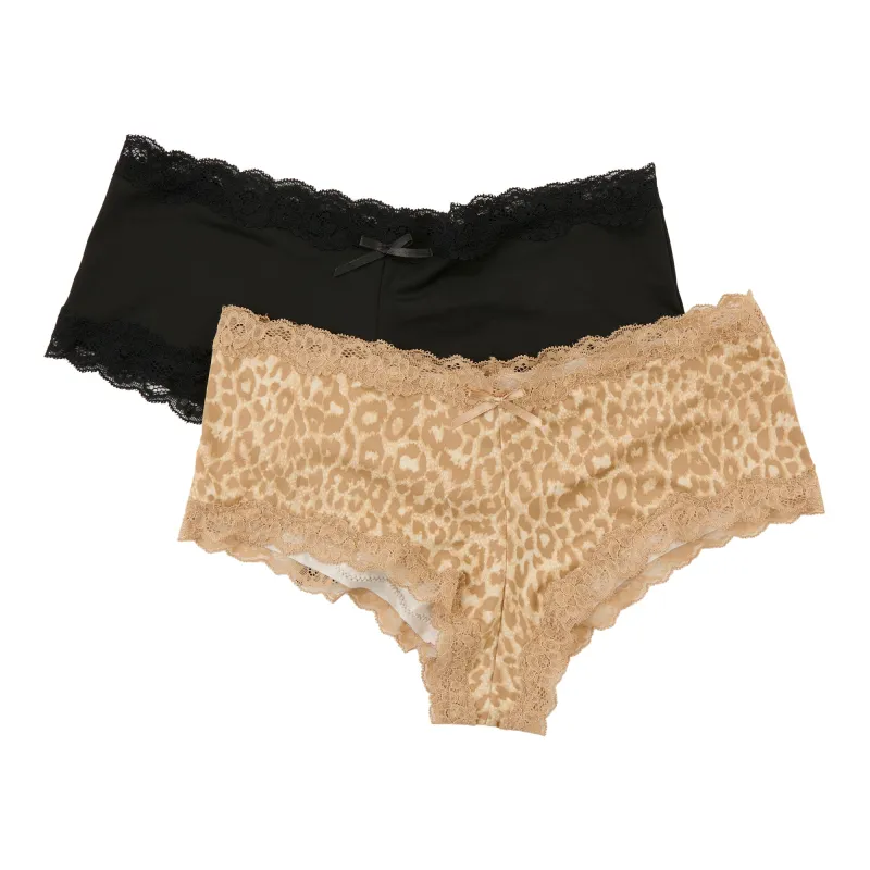 Carisma Women's Brazilian Panties With Lace, 2-Pack sold by Giant Tiger