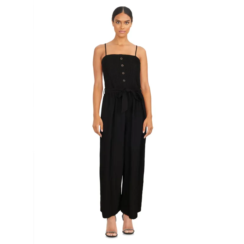 lily morgan Women's Smocked Jumpsuit sold by Giant Tiger