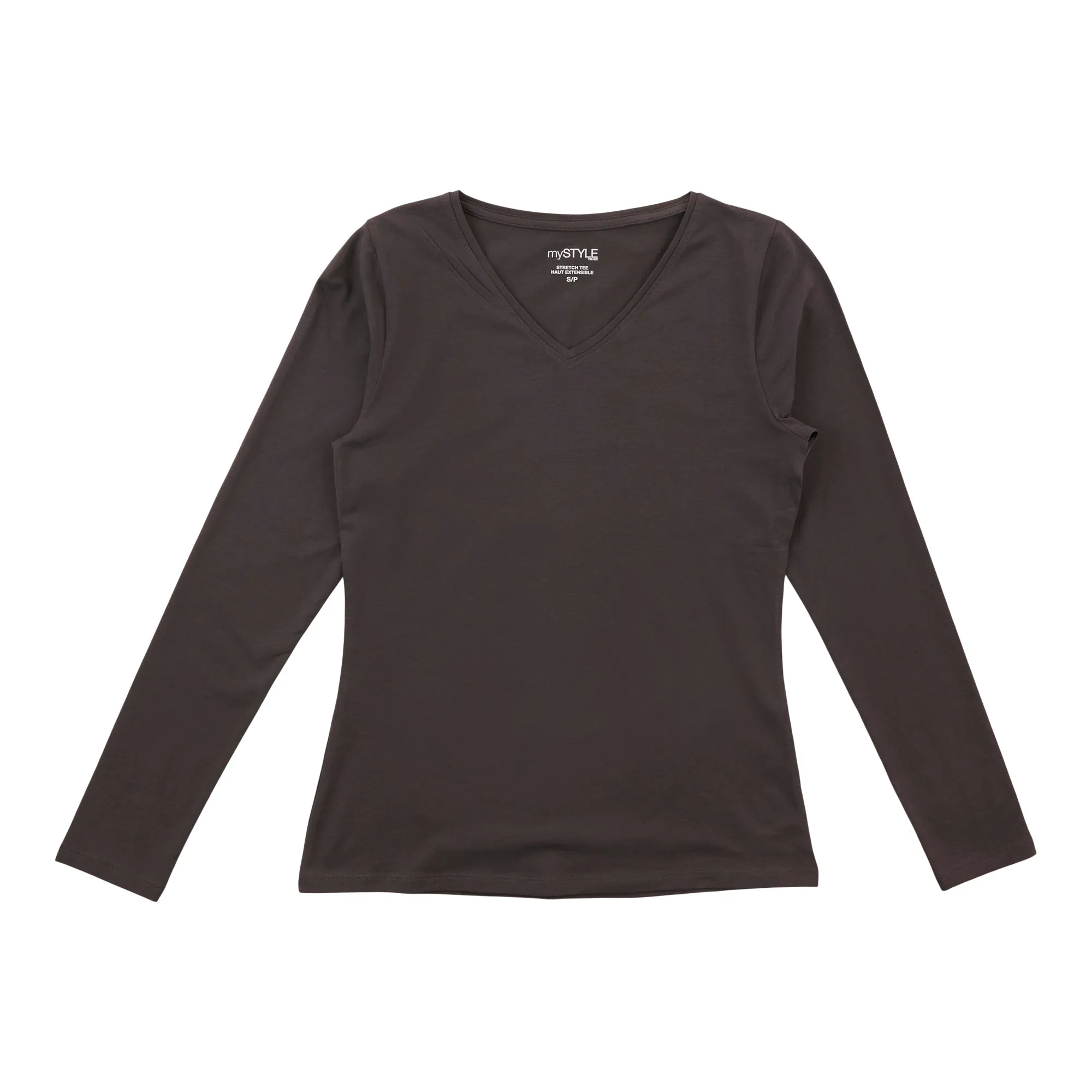 mySTYLE Women's Long Sleeve V-Neck Tee sold by Giant Tiger product image thumbnail 2