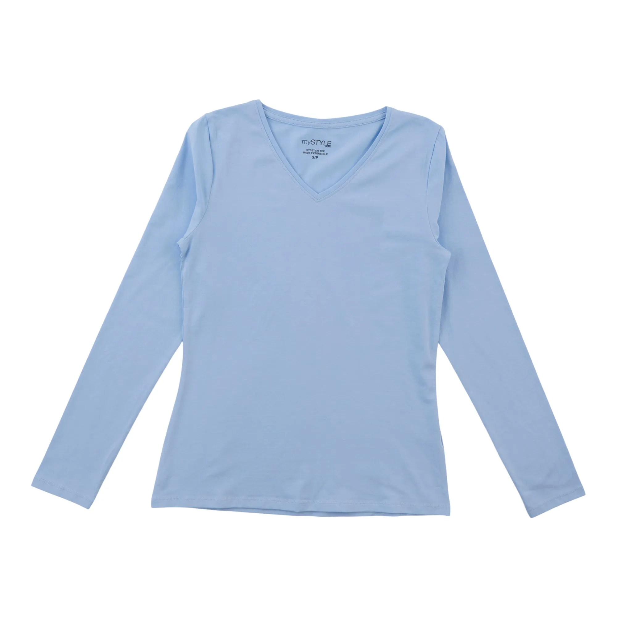 mySTYLE Women's Long Sleeve V-Neck Tee sold by Giant Tiger