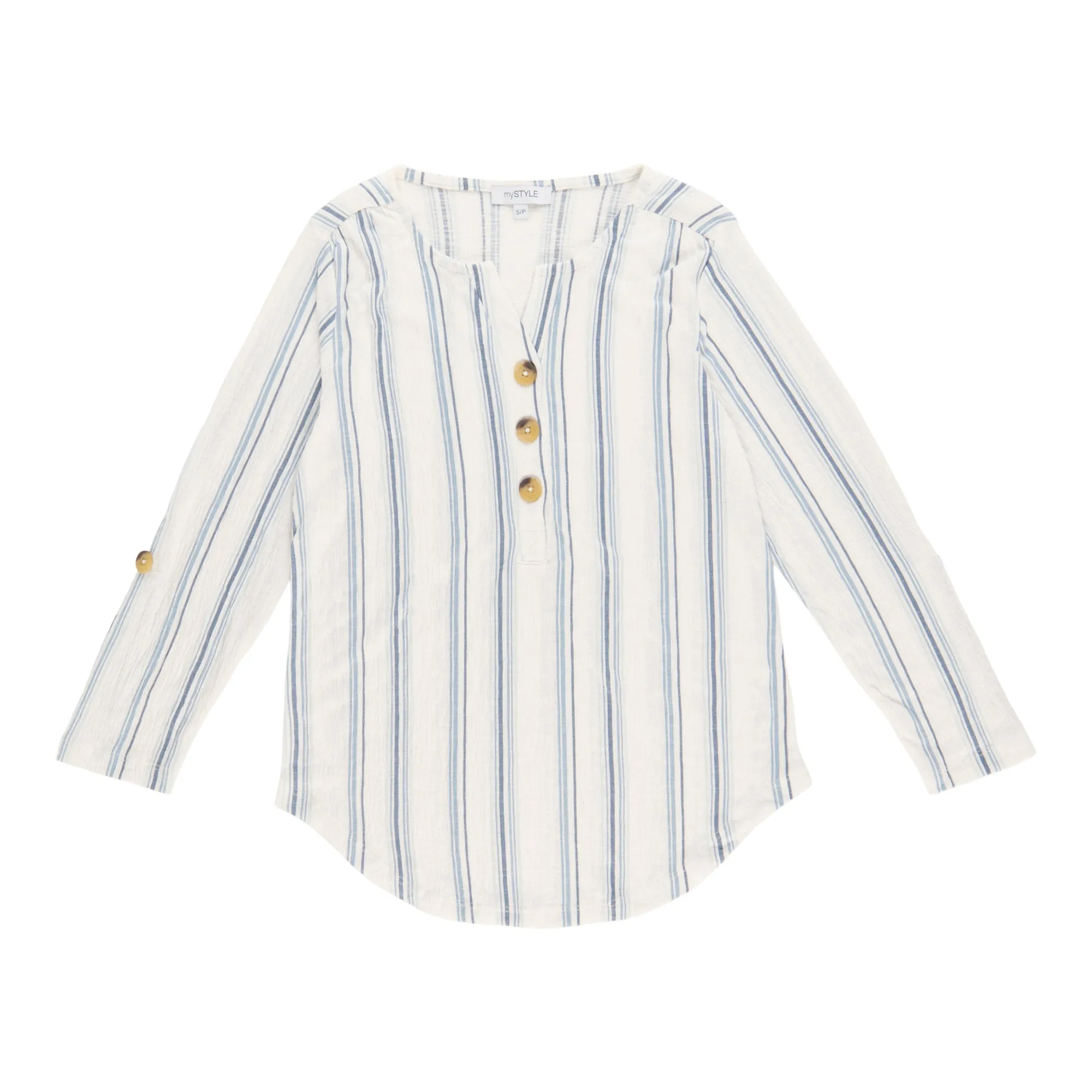 mySTYLE Women's Long Sleeve Henley sold by Giant Tiger product image thumbnail 3