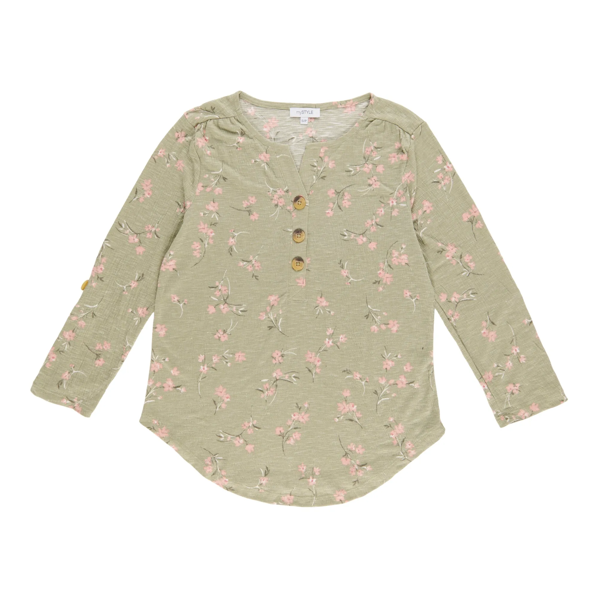 mySTYLE Women's Long Sleeve Henley sold by Giant Tiger product image thumbnail 2