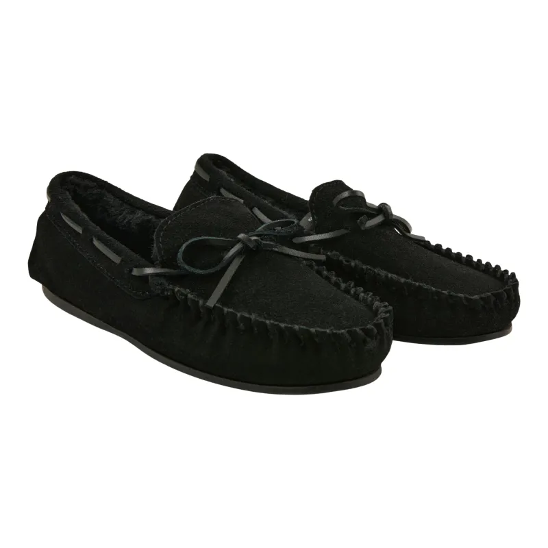 Carisma Women's Genuine Suede Moccasins, Black sold by Giant Tiger