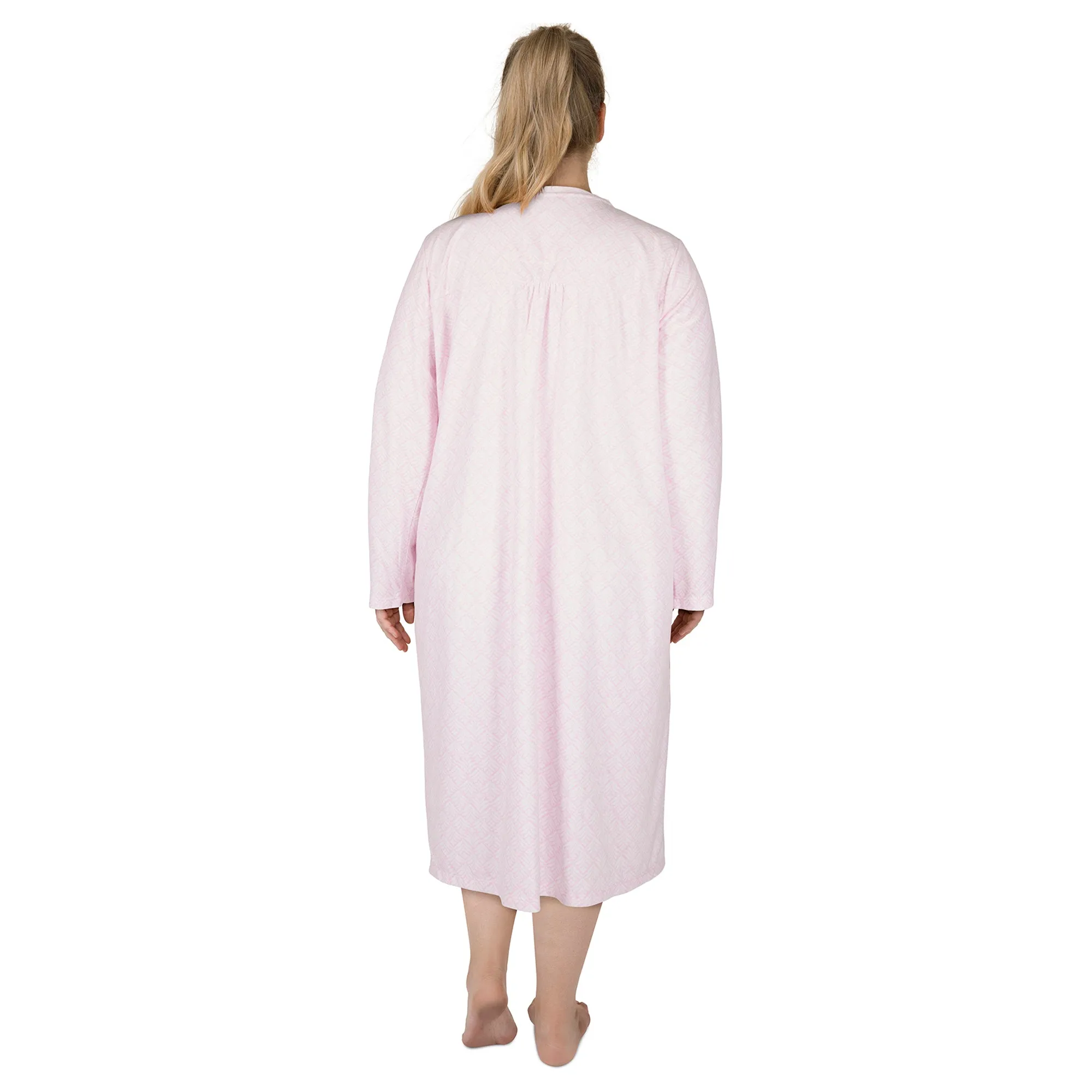 Carisma Women's Plus Velour Henley Nightgown sold by Giant Tiger product image thumbnail 4