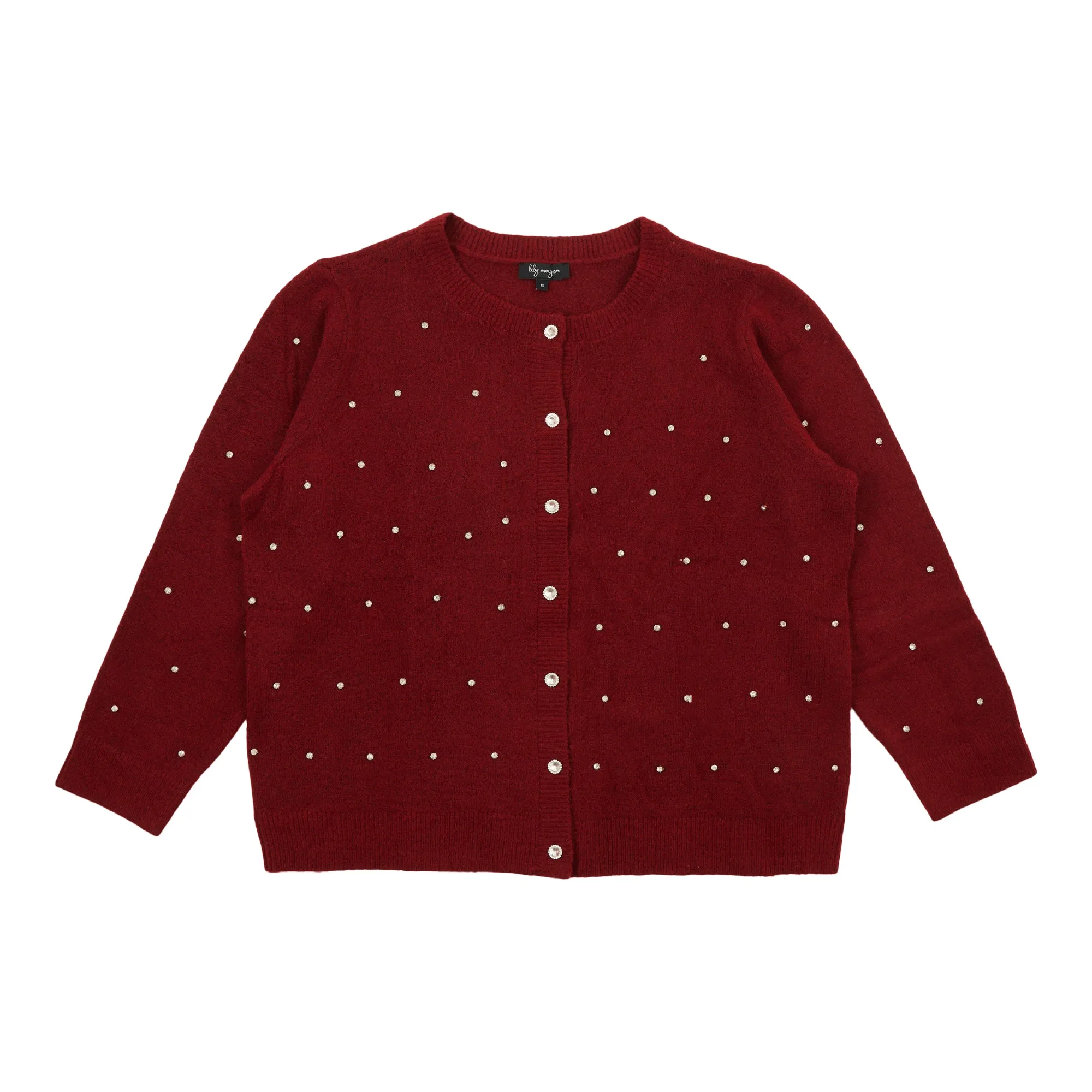 lily morgan Women's Plus Rhinestone Cardigan sold by Giant Tiger