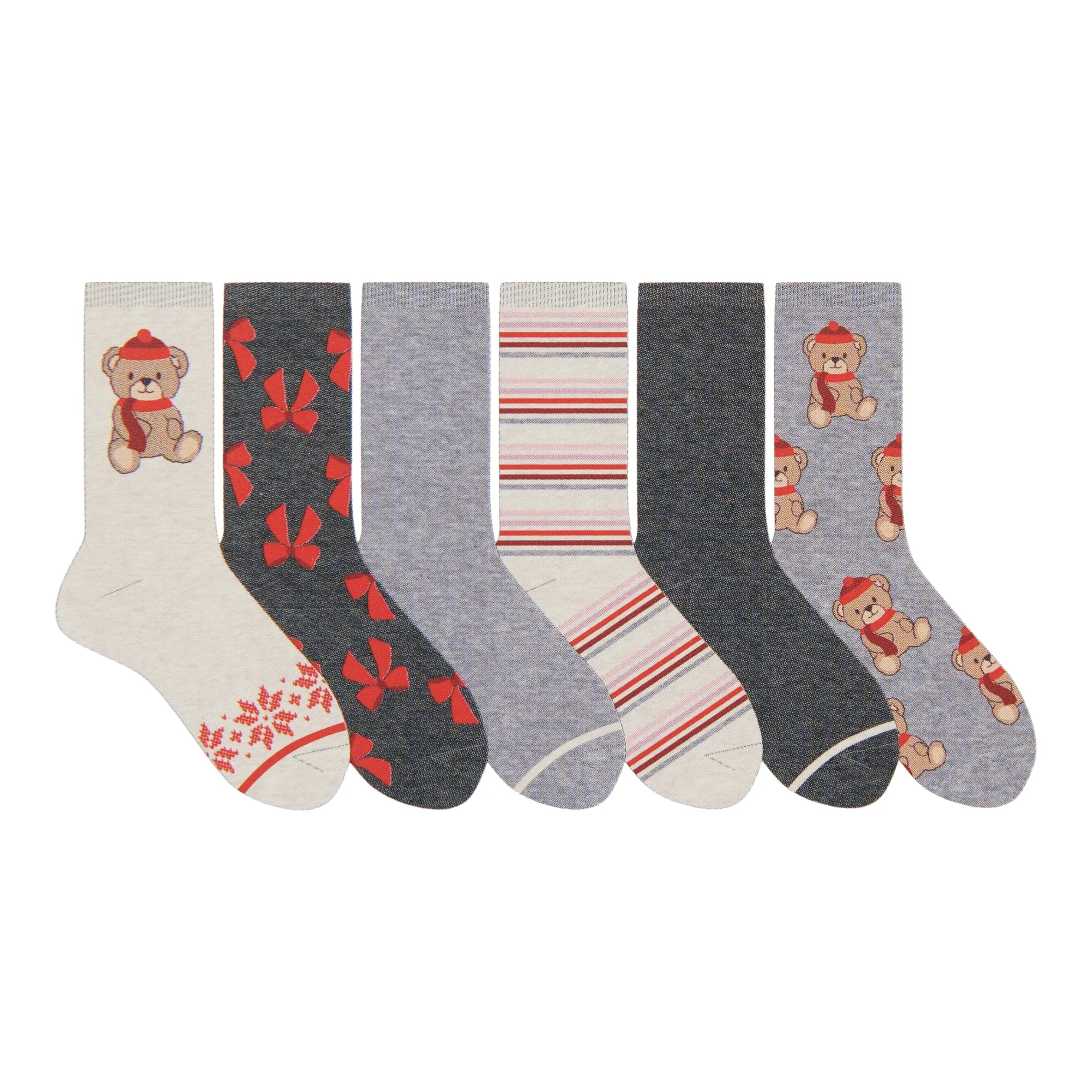 Women's Branded Boxed Crew Socks, 6-Pack sold by Giant Tiger product image thumbnail 5