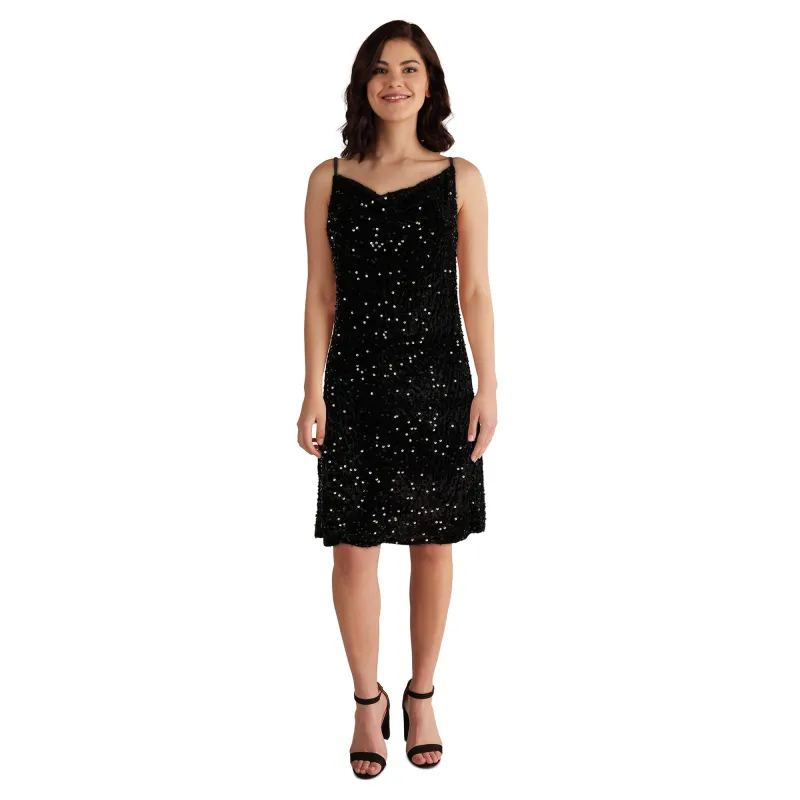 lily morgan Women's Sequin Strappy Dress sold by Giant Tiger
