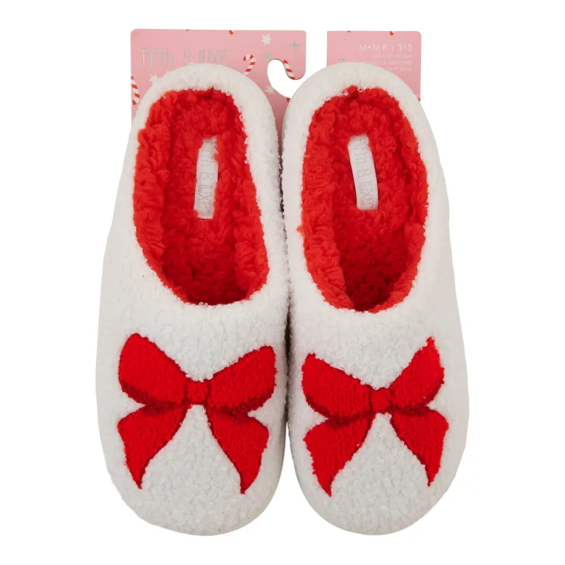 Comfy Cozy Women's Holiday Berber Scuff Slippers sold by Giant Tiger