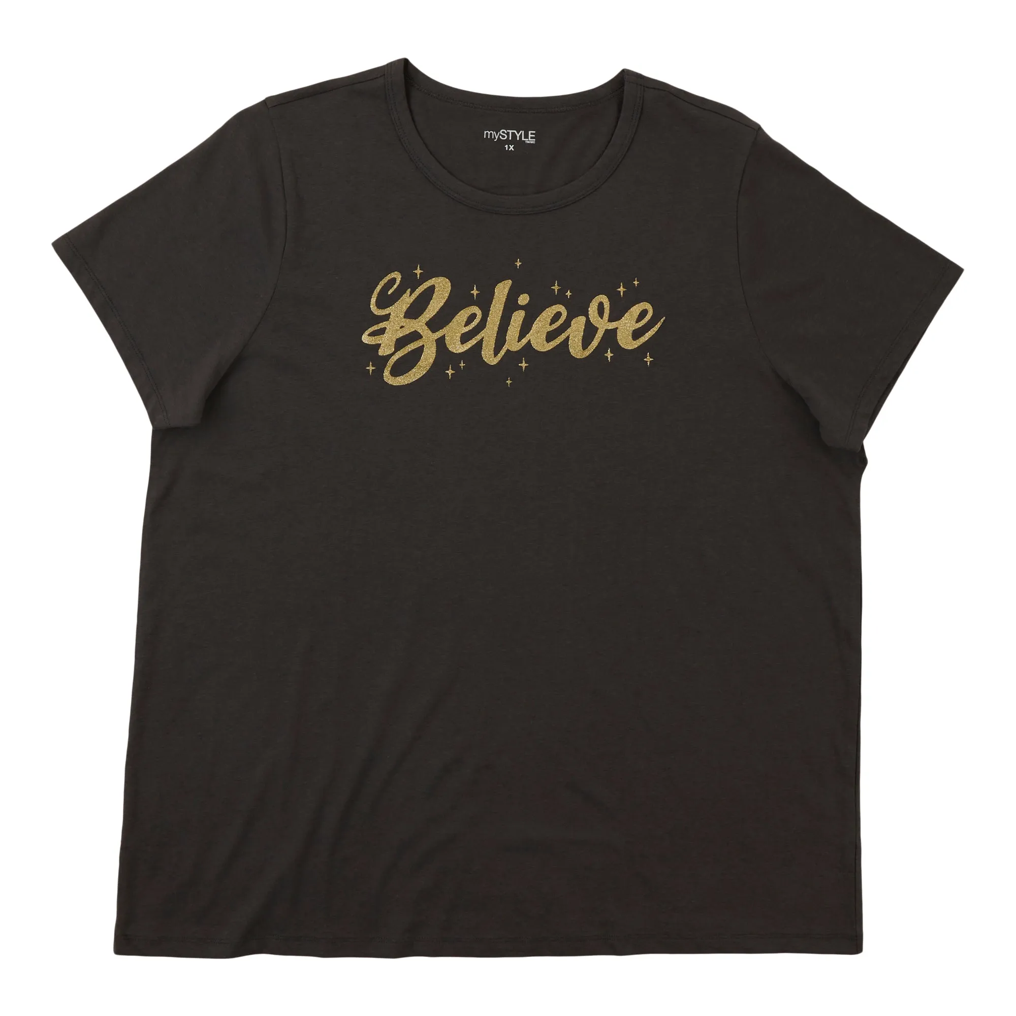 mySTYLE Women's Plus Crew Neck Tee sold by Giant Tiger product image thumbnail 2