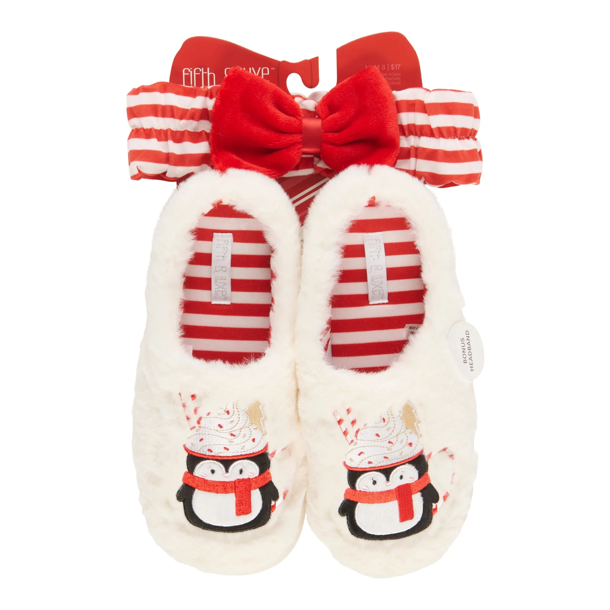 Women's Holiday Slippers and Spa Headband Set, 2-Piece sold by Giant Tiger product image thumbnail 4