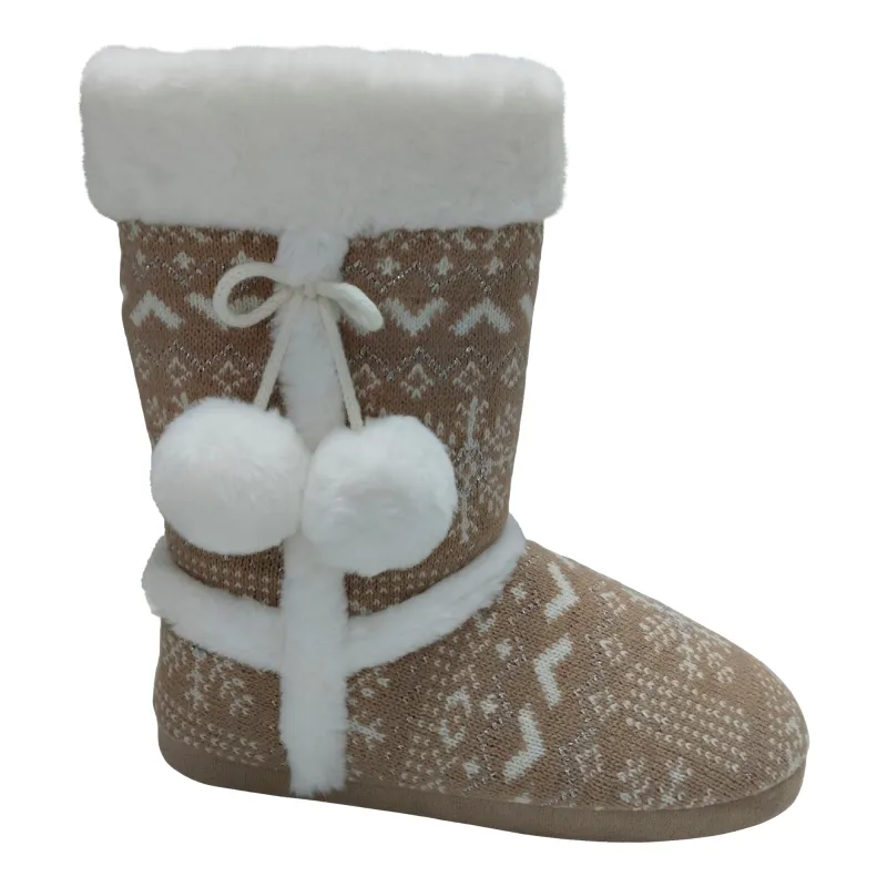 Carisma Women's Fair Isle Knit Booties sold by Giant Tiger