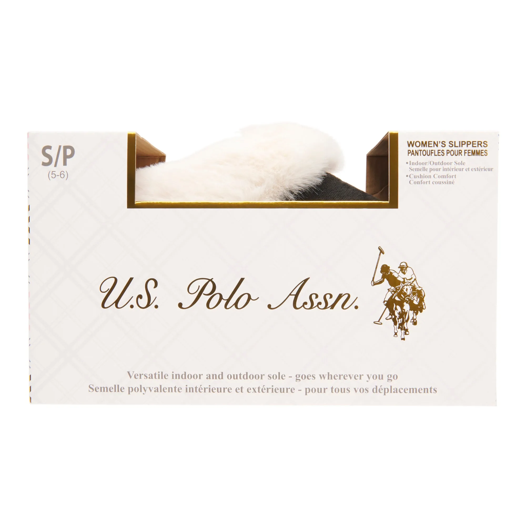 U.S. Polo Women's Plush Scuff Slippers sold by Giant Tiger product image thumbnail 4