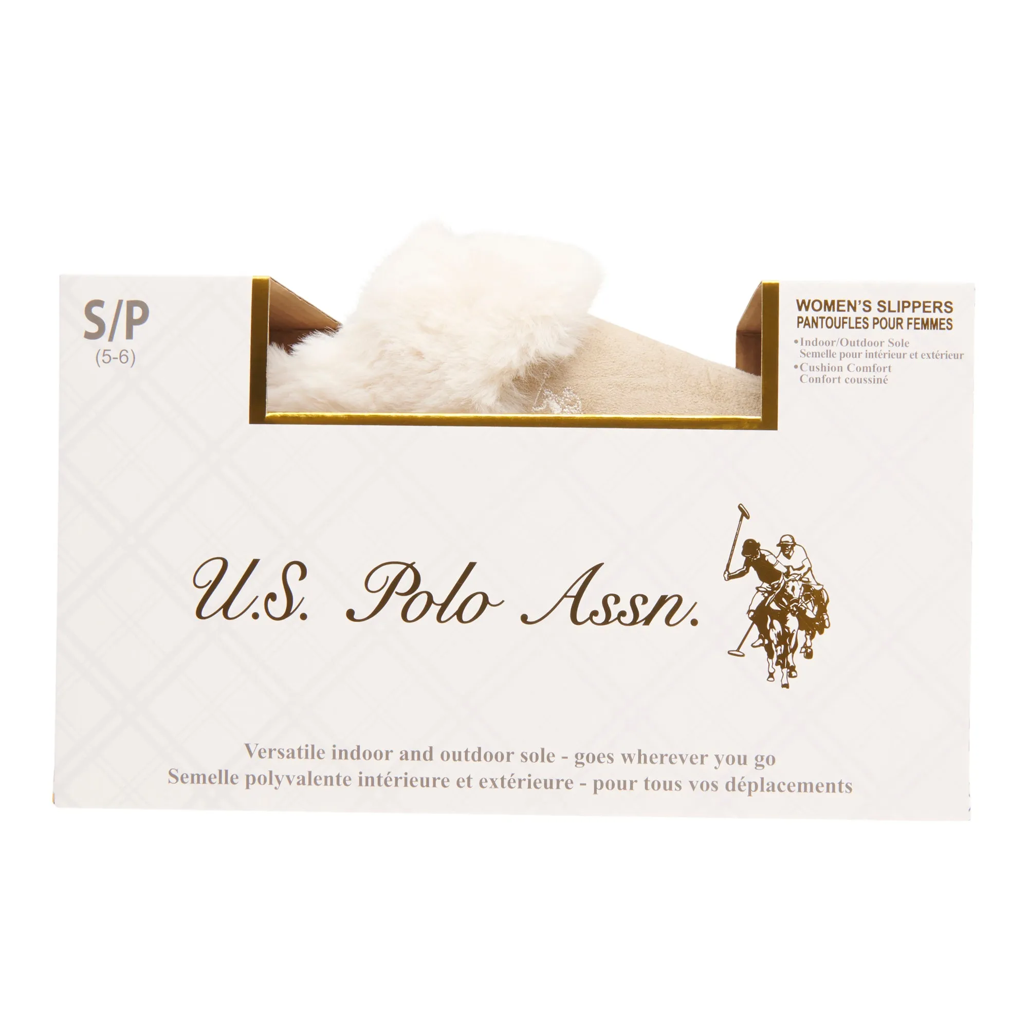 U.S. Polo Women's Plush Scuff Slippers sold by Giant Tiger product image thumbnail 2